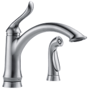 Delta Linden Single-Handle Kitchen Faucet w/ Sprayer - 4453-AR-DST - Arctic Stainless