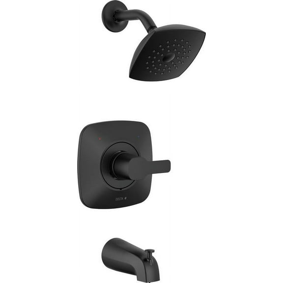 Delta Modern Monitor 14 Series Tub & Shower Trim - T144339-BL-PP - Matte Black