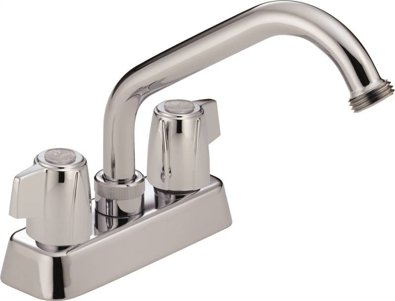 Chrome 4-inch Centerset 2-Handle Laundry Faucet