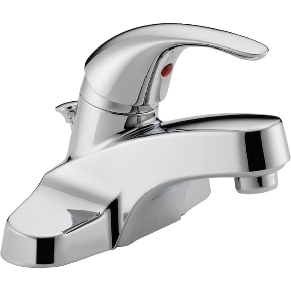 Peerless Tunbridge Centerset Bathroom Faucet Chrome, Bathroom Sink Faucet, Single Handle, Drain Assembly, Chrome P188620LF