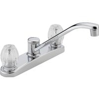 Delta Faucet Peerless Core Double Clear Knob Handles Kitchen Faucet Without Sprayer - Pack of 24