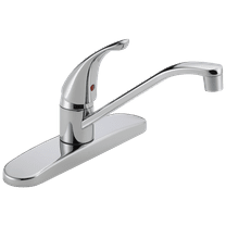 Peerless Single Handle Deck-Mount Kitchen Faucet in Chrome P110LF