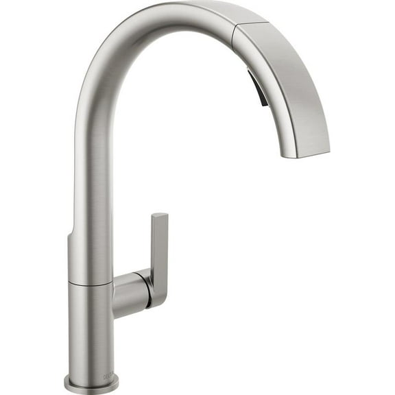 Delta Keele Pull-Down Kitchen Faucet - 19824LF-SP - Spotshield Stainless