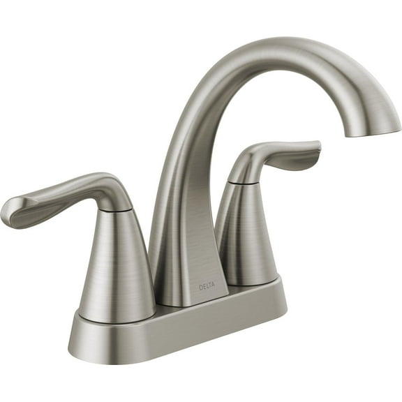 Delta Arvo Two-Handle Centerset Bathroom Faucet - 25840LF-SP - Brushed Nickel