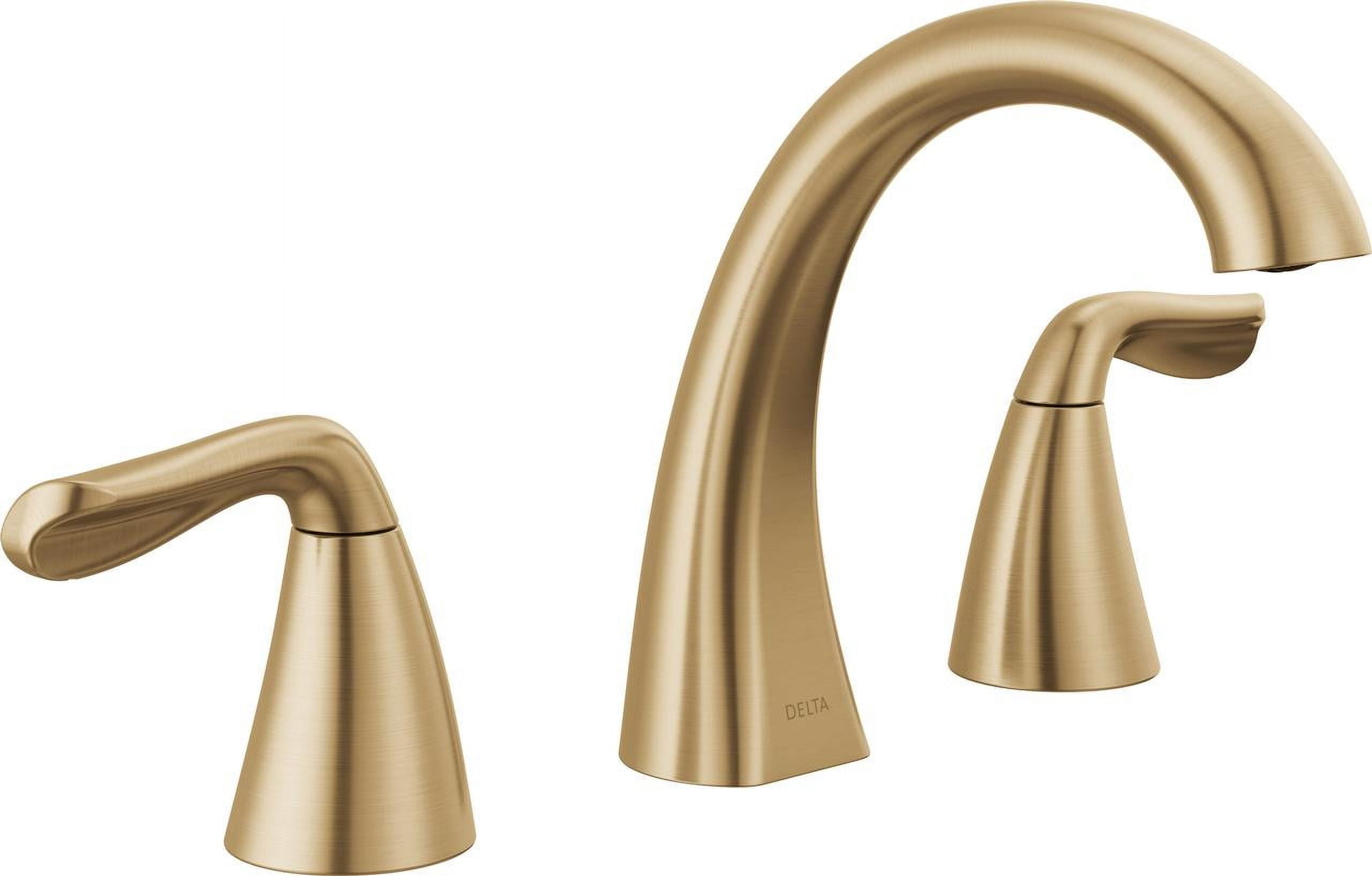 Champagne Bronze 2-Handle Widespread Bathroom Faucet
