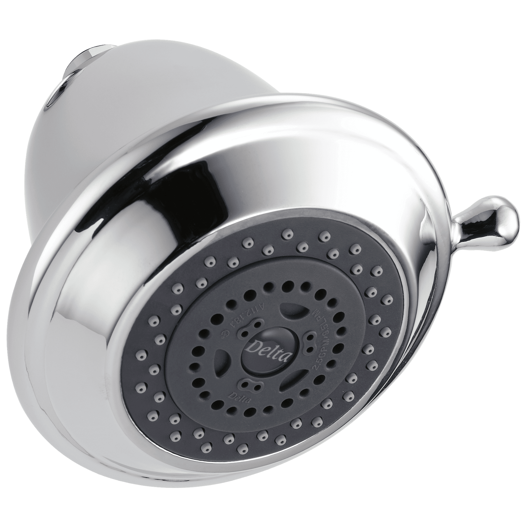Chrome Handheld Wall Mounted Shower Head with Pulse Function