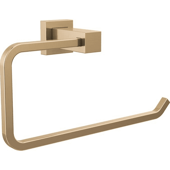 Delta Faucet Velum Towel Ring, Gold Bathroom Wall Mounted Ring, Hand Towel Ring, Towel Holder, Champagne Bronze