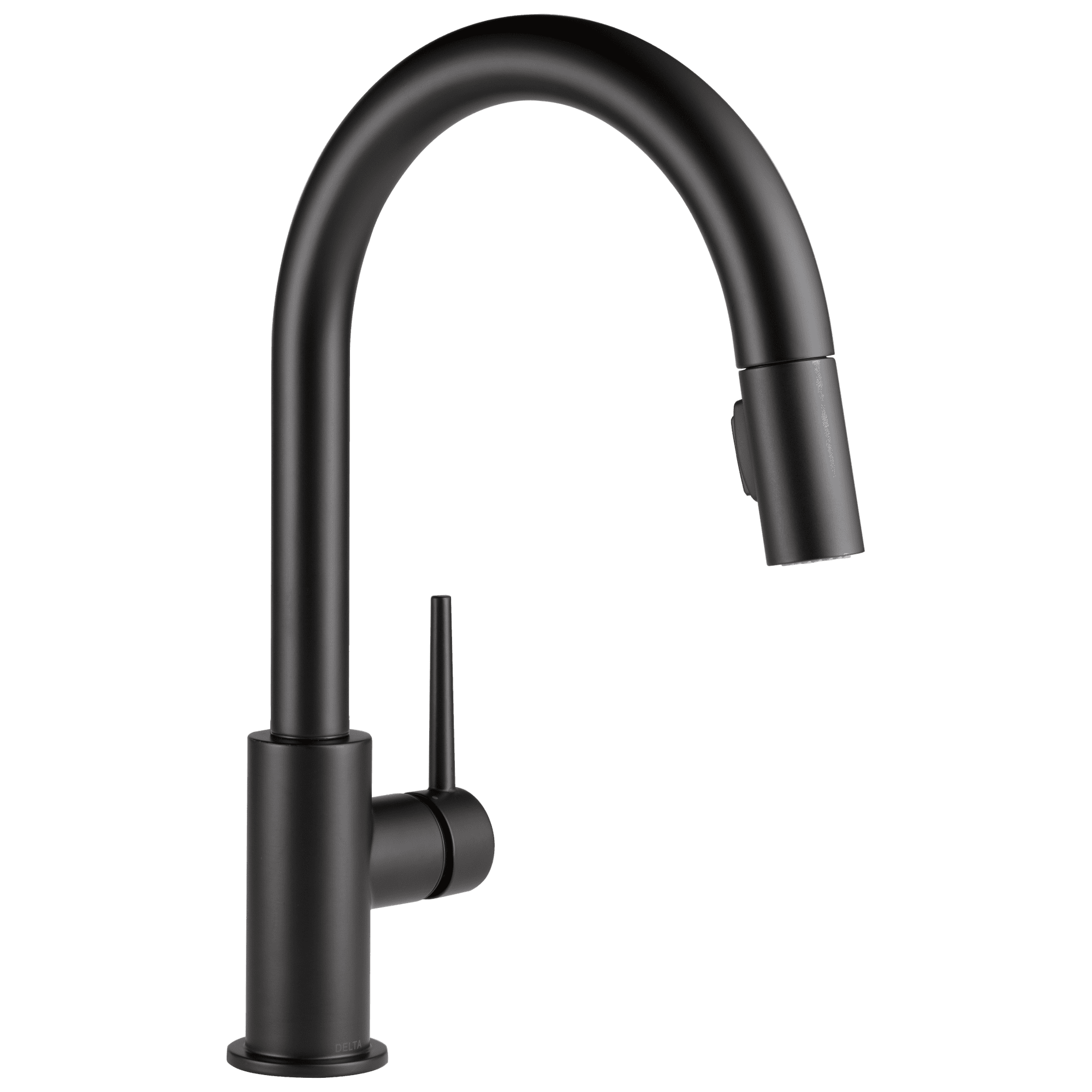 Delta Faucets Trinsic 1 Handle Kitchen Sink Faucet, Matte Black