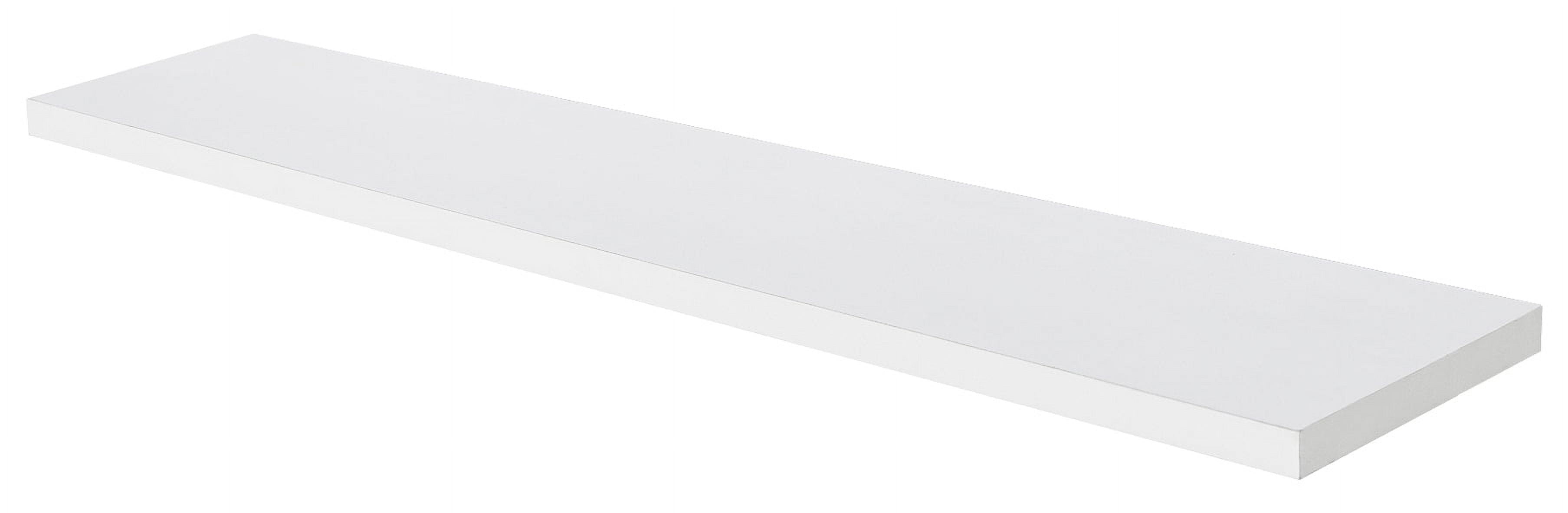 Delta Floating Shelves Modern 10"x48" White (2 Count)
