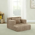 thumbnail image 1 of Delta Children Cozee Chaise Bedtime Lounger Chair, Light Tan Corduroy, 1 of 14