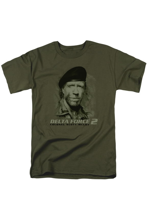 Delta Force 2 You Cant See Me Adult 18/1 T-Shirt Military Green