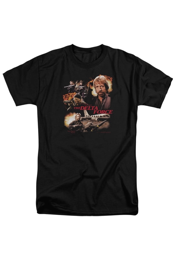Delta Force Action Pack Adult Tall T-Shirt 18/1 T-Shirt Black
