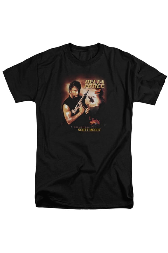 Delta Force Delta Force 2 Poster Adult Tall T-Shirt 18/1 T-Shirt Black