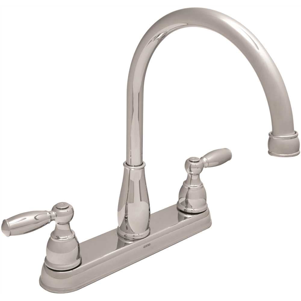 Delta Foundations 2-Handle Standard Kitchen Faucet in Chrome