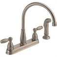 thumbnail image 1 of Delta Foundations 2-Handle Standard Kitchen Faucet with Side Sprayer Stainless, 1 of 1