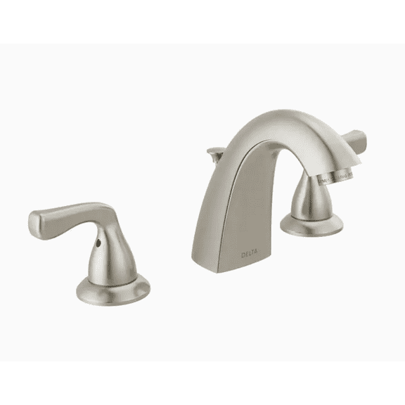 Delta Foundations 2-Handle Widespread Bathroom Faucet Stainless Steel Finish