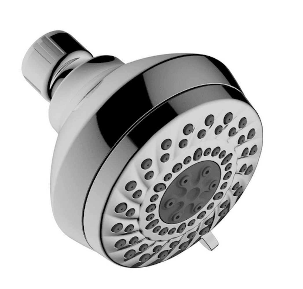 Delta Foundations 3-Spray 1.75 GPM 3.63 in. Wall Mount Fixed Shower Head Chrome