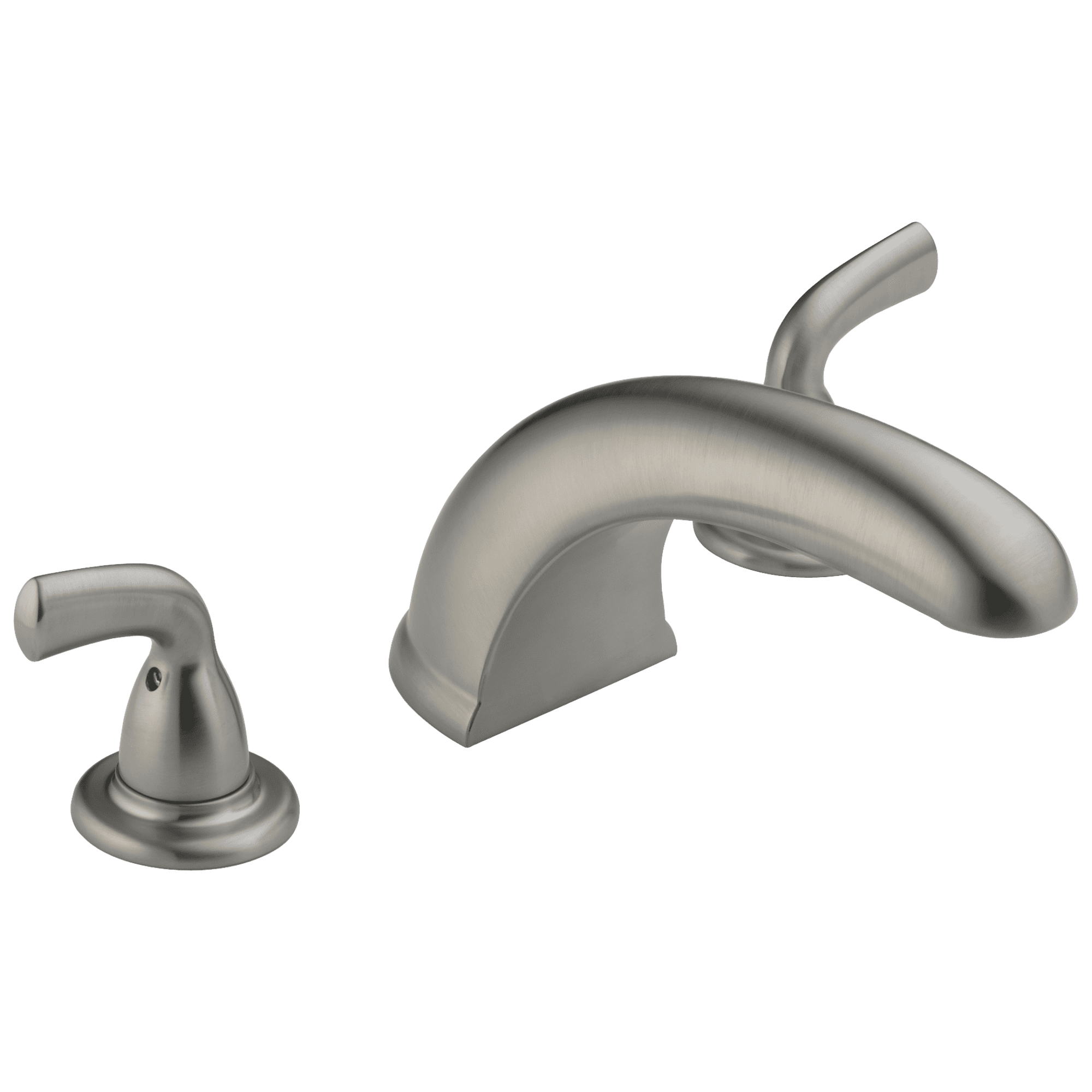 Stainless Steel Modern Deck Mounted Widespread Faucet