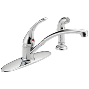 Delta Faucet Foundations® Single Handle Kitchen Faucet with Spray