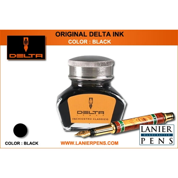 Delta Fountain Pen Ink - Black