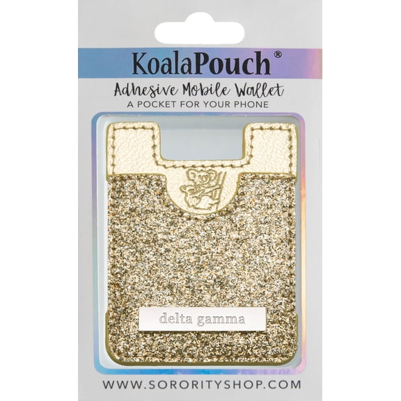 Delta Gamma - Glitter Koala Pouch (Gold)