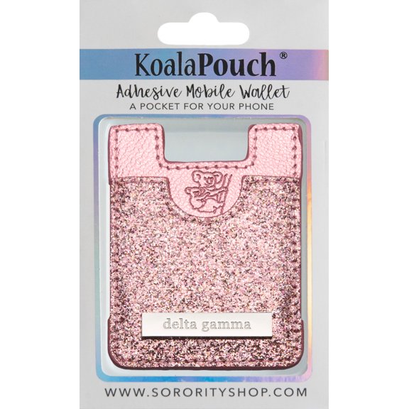 Delta Gamma - Glitter Koala Pouch (Pink)