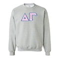 thumbnail image 1 of Delta Gamma Lettered Crewneck Large Sport Grey, 1 of 1