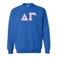 thumbnail image 1 of Delta Gamma Lettered Crewneck Medium Royal Blue, 1 of 1