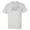 thumbnail image 1 of Delta Gamma Lettered Tee 3X-Large Light Grey, 1 of 1