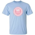 thumbnail image 1 of Delta Gamma Standard T-Shirt - Chevron Stripes Design – Light Blue, 1 of 1