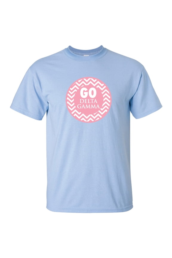 Standard T-Shirt - Chevron Stripes Design – Light Blue