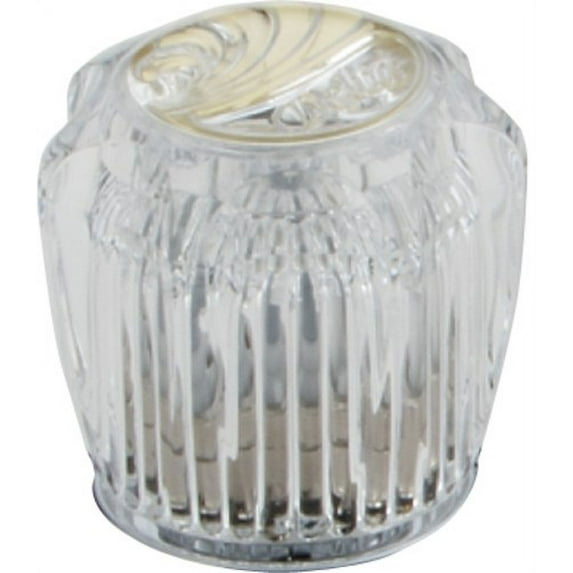 Delta H21PB Clear Knob Handles - Polished Brass