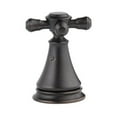thumbnail image 1 of Delta H295RB Metal Cross Handle Set - Deck Mount Bathroom & Bidet, Venetian Bronze, 1 of 7