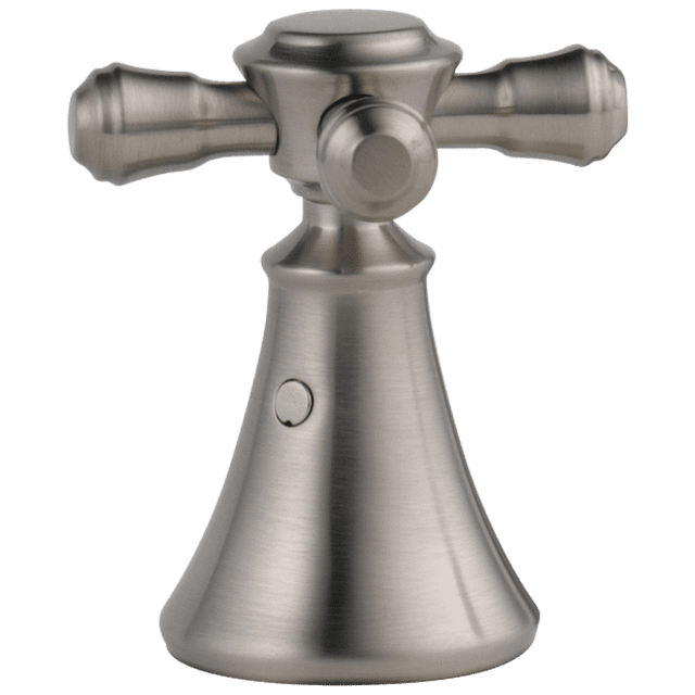 Delta H295SS Metal Cross Handle Set - Deck Mount Bathroom & Bidet, Stainless