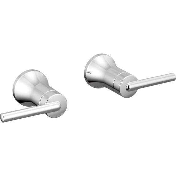 Delta H557 Trinsic Bathroom Faucet Wall Mounted Lever Handles - Chrome