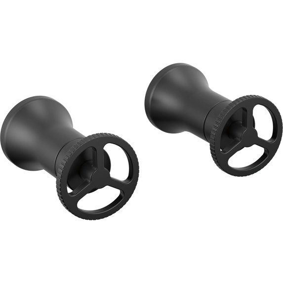 Delta H558BL Trinsic Bathroom Faucet Wall Mounted Wheel Handles - Black