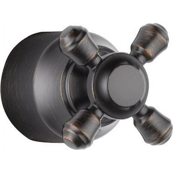 Delta H595RB Metal Cross Handle Kit - Transfer Valve, Venetian Bronze