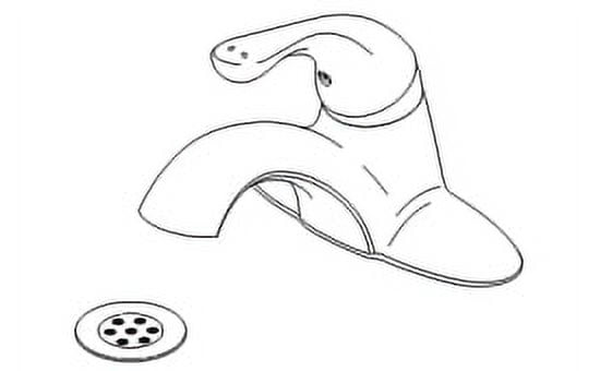 Delta HDF Single Handle Lavatory Faucet - Lever Handle Chrome