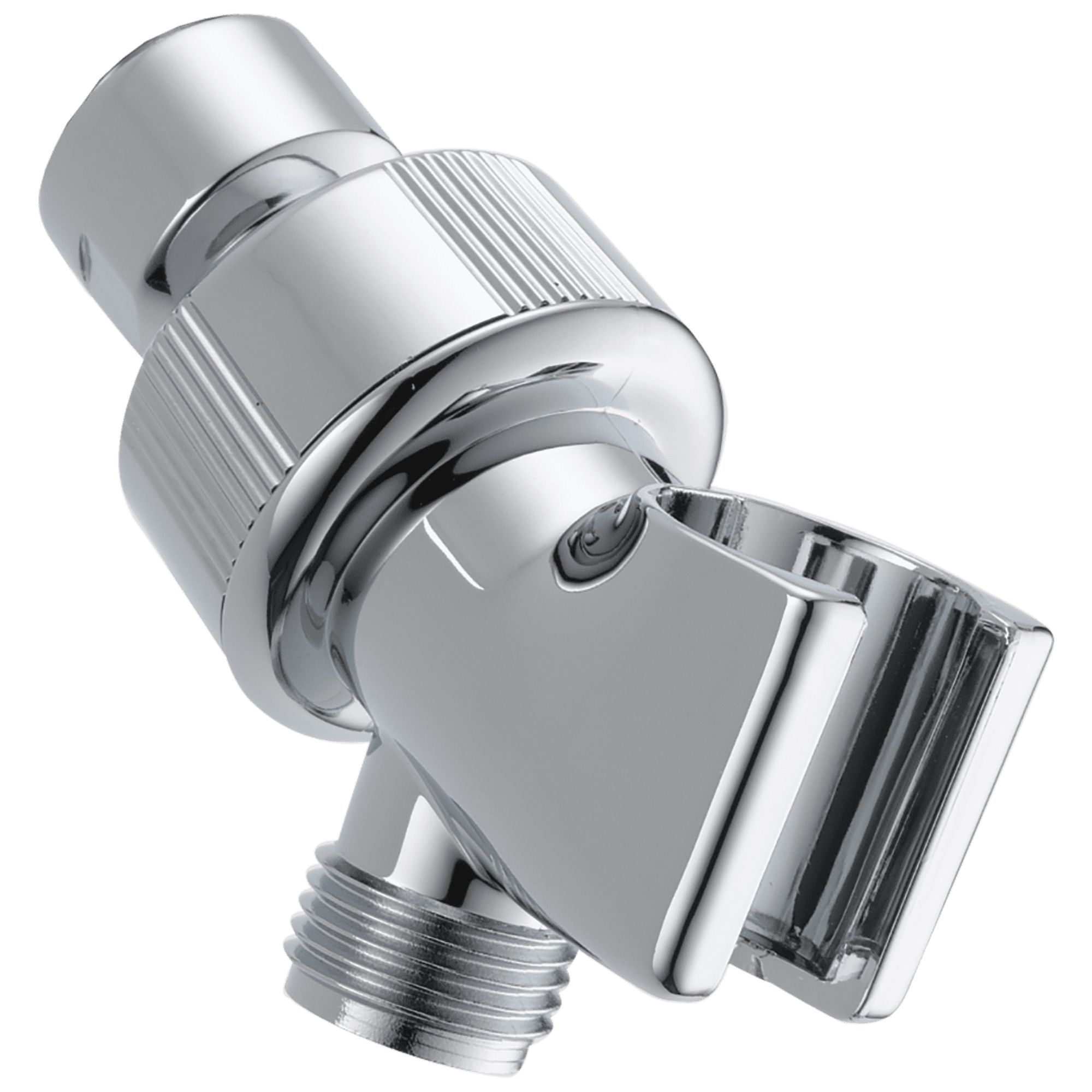 Adjustable Chrome Shower Arm Mount with Bracket
