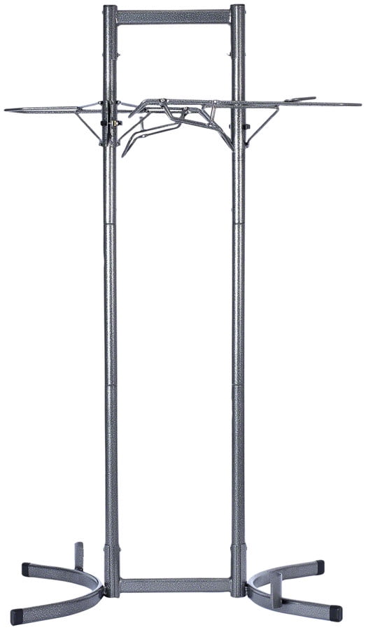Adjustable Gray Steel Freestanding Vertical Bike Rack
