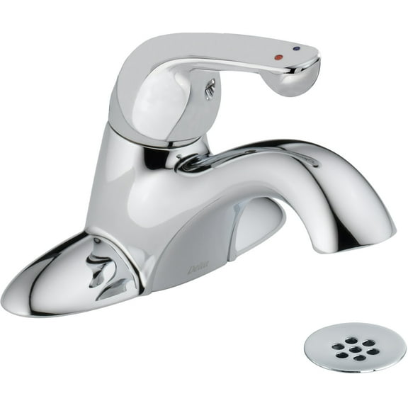 Delta Hsf-Dst Single Lever Bathroom Faucet With Grid Drain