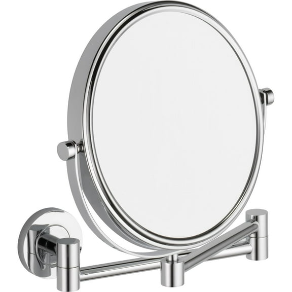 Delta Iao20175 Lilah 8" Diameter Circular Framed Bathroom Mirror - Chrome