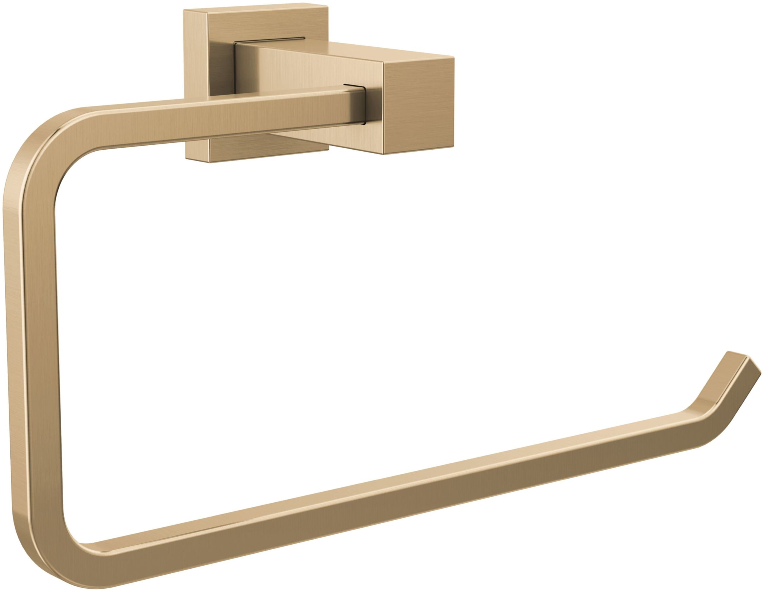 Champagne Bronze Wall Mounted Towel Ring with Brass Finish