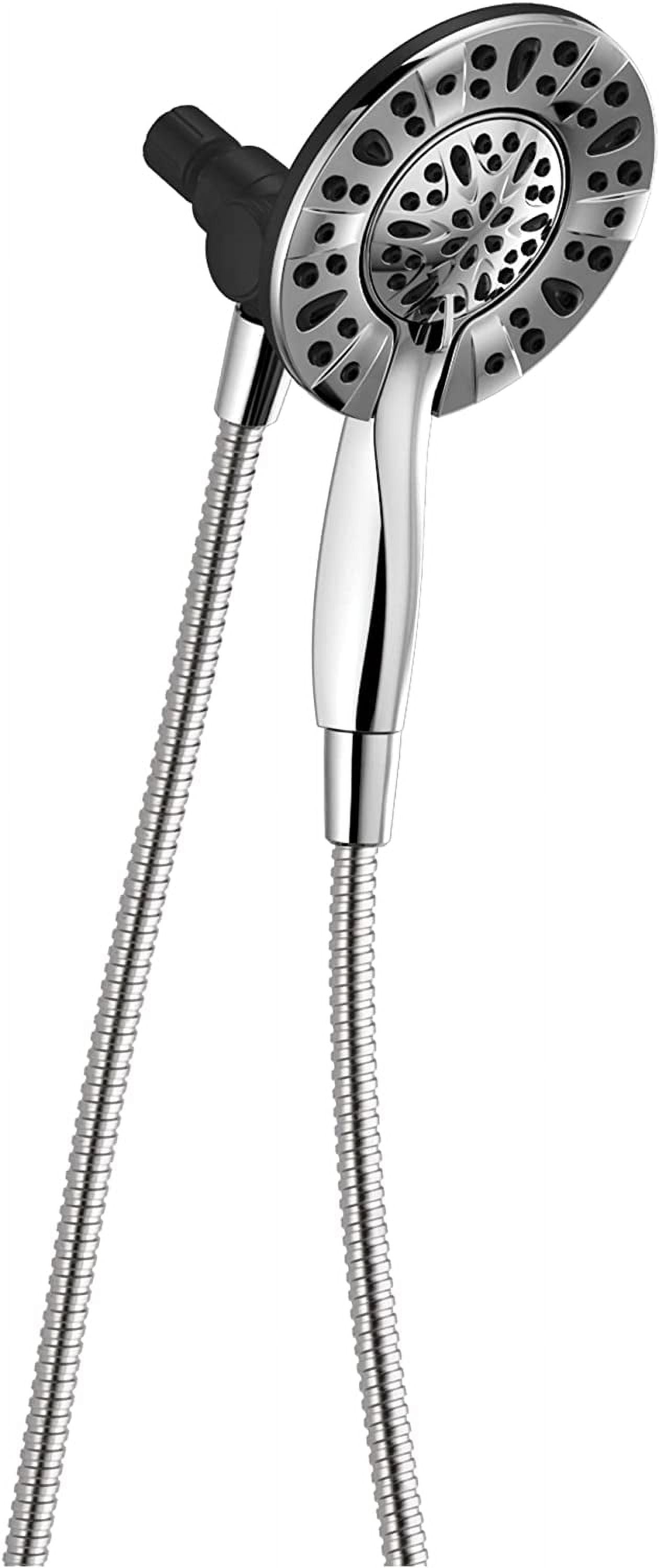 Delta Chrome Dual Shower Head with Handheld and 60" Hose