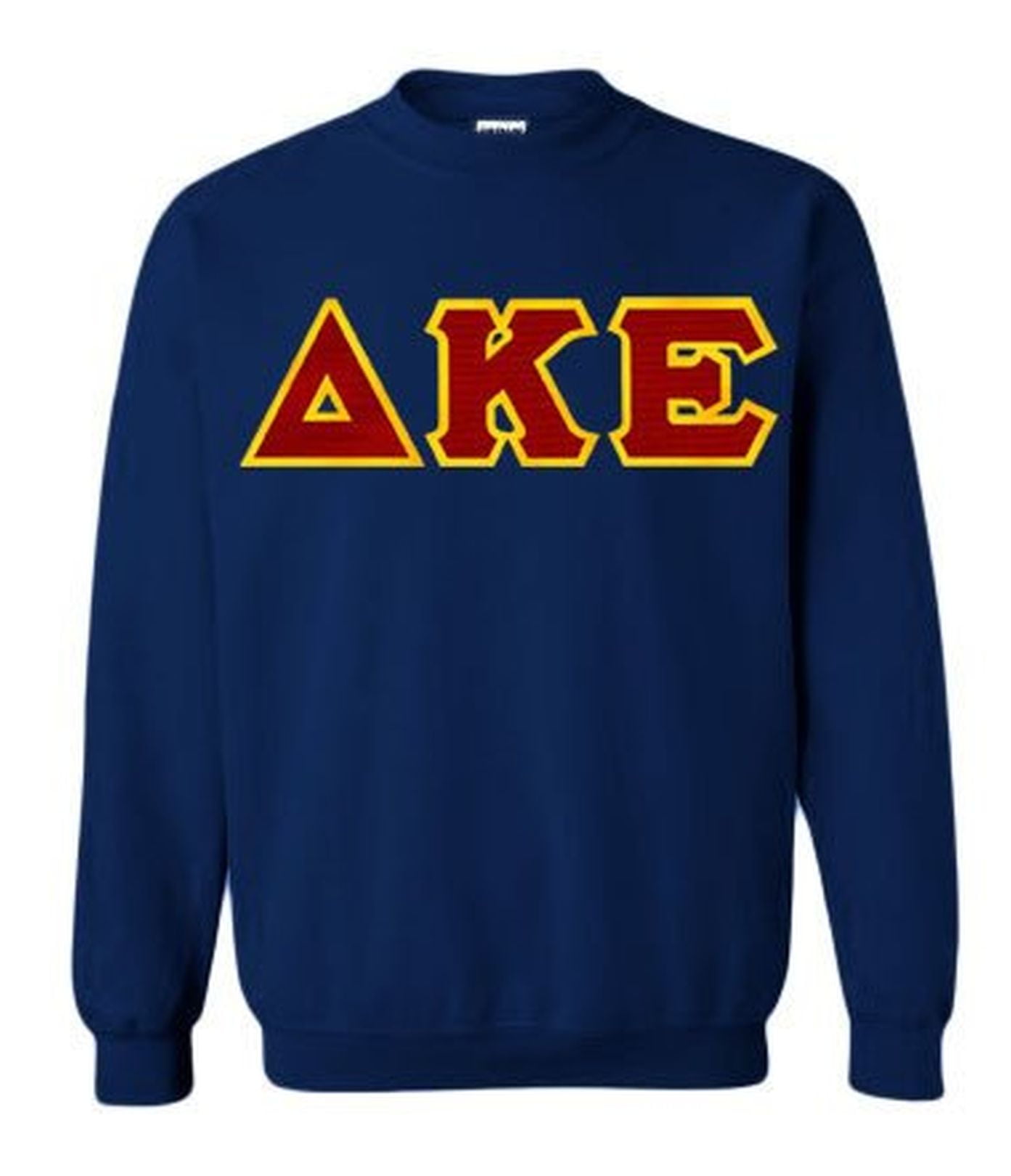 Delta Kappa Epsilon Lettered Crewneck Small Navy Blue