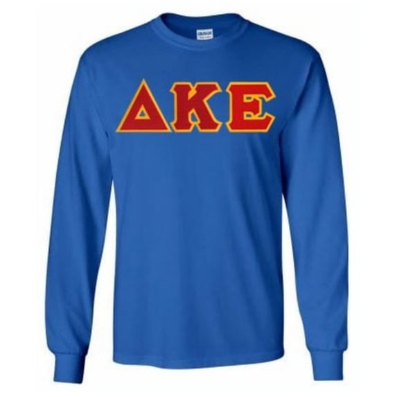 Delta Kappa Epsilon Lettered Long sleeve 2X-Large Royal Blue