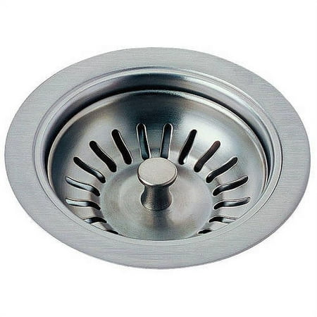 Delta Kitchen Sink Flange and Strainer, Arctic Stainless
