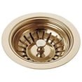 thumbnail image 1 of Delta Kitchen Sink Flange and Strainer, Polished Brass, 1 of 2