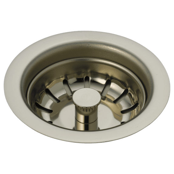 Delta Kitchen Sink Flange and Strainer, Polished Nickel