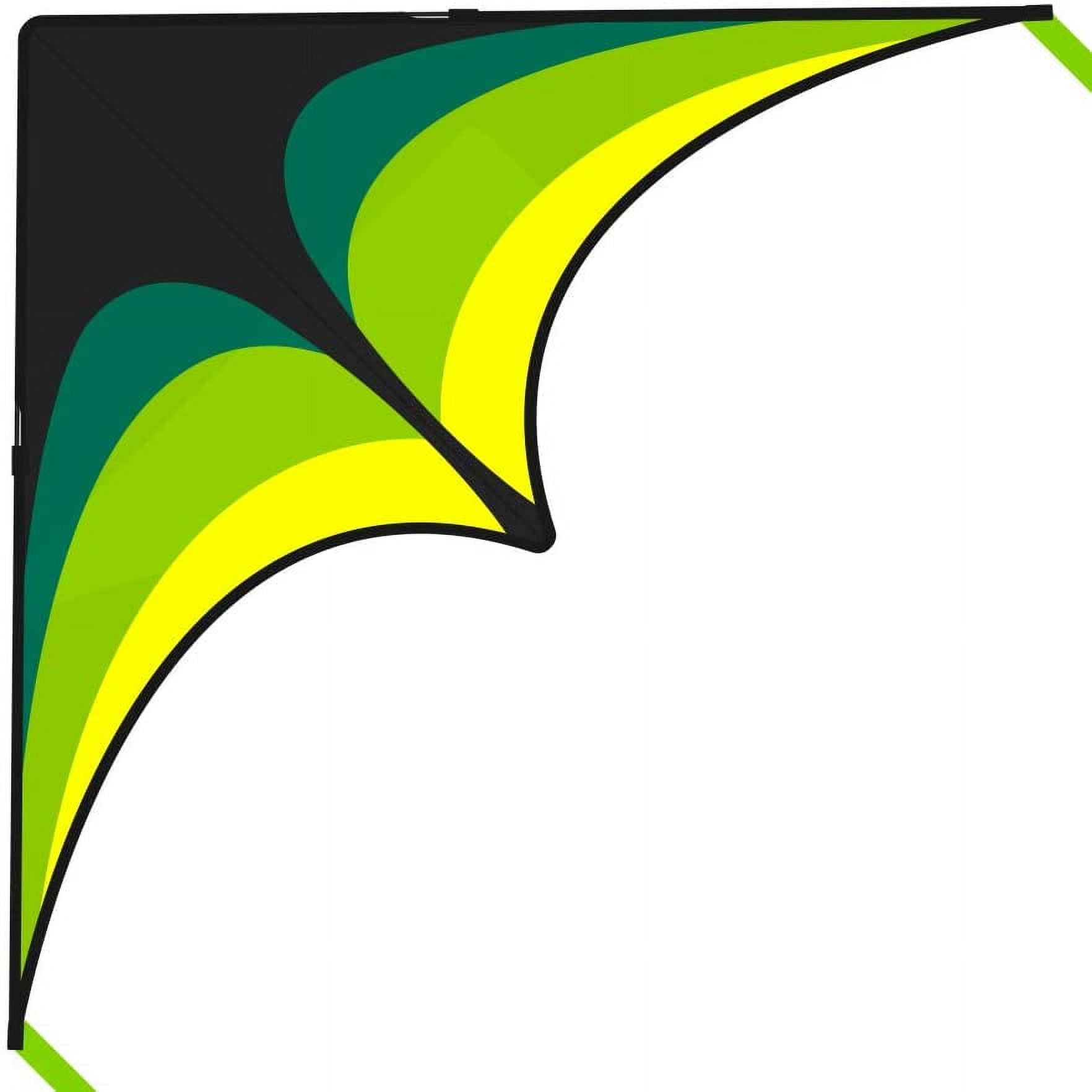 Delta Kite for Kids & Adults, Extremely Easy to Fly Kite for Beach Trip, Best Kites for Beginners, 300ft String Handle Included